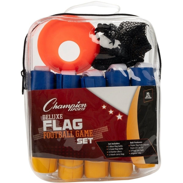 Champion Sports 10 x 8 x 2 in. Flag Football & Cone Set TFFSET - main