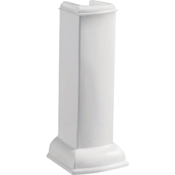 Cmi Compass Manufacturing Hillview White Vitreous China Pedestal Sink Base 572-7887 - main