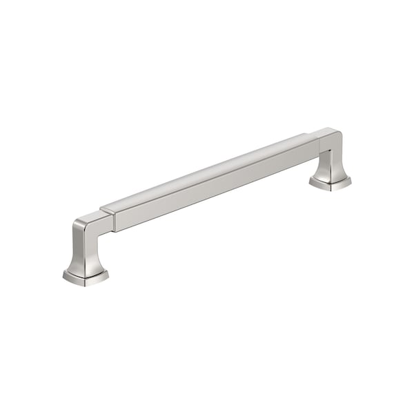 Amerock Stature 7-9/16 inch 192mm Center-to-Center Polished Nickel Cabinet Pull BP55510PN - main