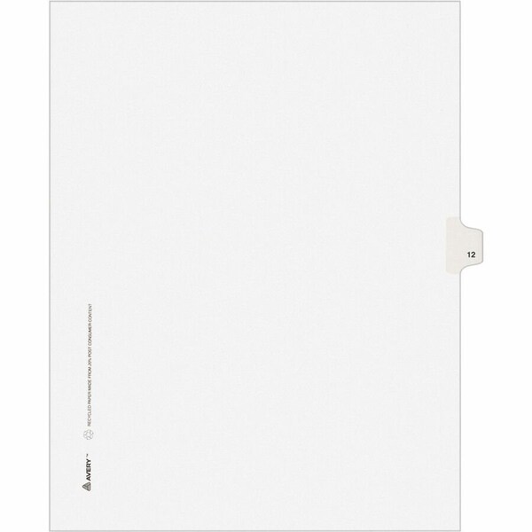 Avery Dividers, Index, Sidetab, 12 25PK AVE11922 - main