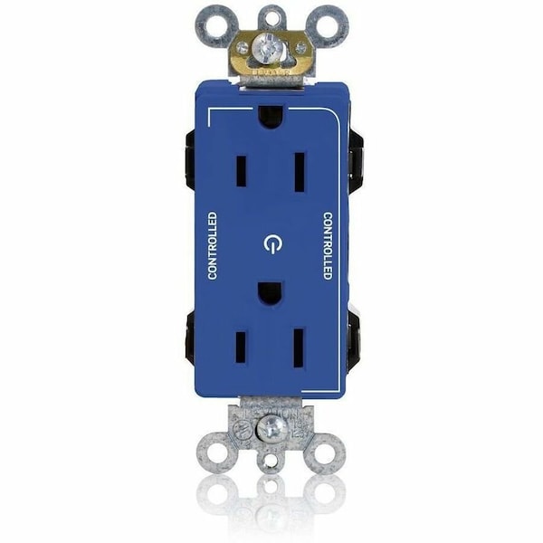 Leviton Straight Blade Receptacle, 5-15R, 15 A, 125V AC, Flush Mount, Self-Grounded M1626-2SU - main