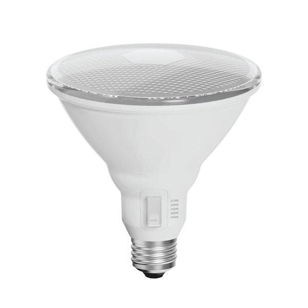 Feit Electric Color Changing LED Light Bulb, Motion Activated, PAR38 Lamp, 100 W Equivalent, White PAR38100/5CCTCA/M - main