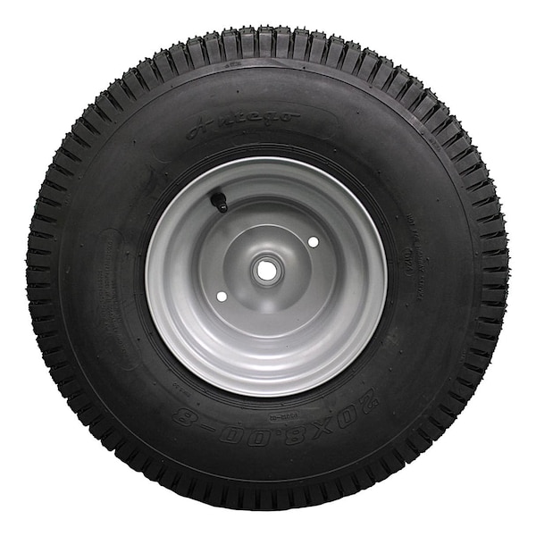 Antego 20 x 8-8 in Lawn Mower Tire, Husqvarna Silver, 2 PK A870500104208008 - main