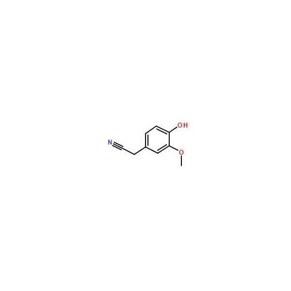 Ak Scientific 4-Hydroxy-3-methoxyphenylacetonitrile (1g), CAS 4468-59-1 3819AE-1g - main