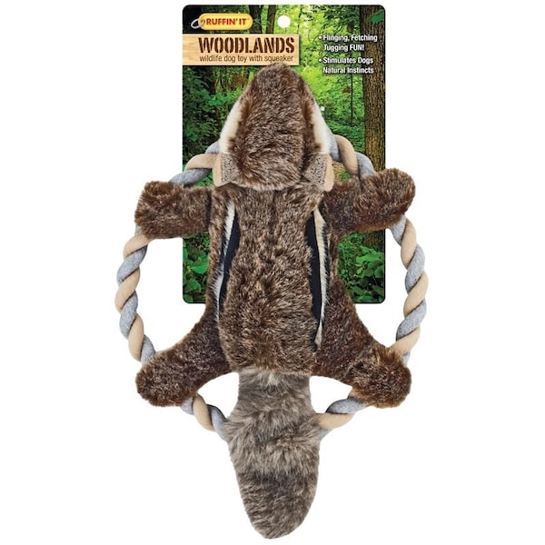 Ruffin'It Toy Plush Chipmunk Rope Ring 16269 - main