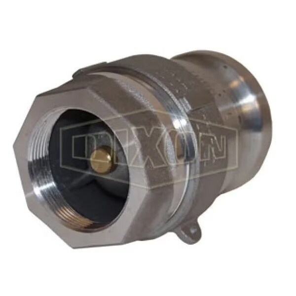 Dixon Bayloc Dry Disconnect Cam and Groove Adapter, 1-1/2 x 2 in, FNPT x Adapter, Aluminum/Zinc, Domestic DBA12-150 - main