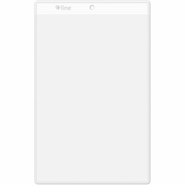 C-Line Products Vinyl Shop Ticket Holder, Both Sides Clear, 5 x 8, 50/BX 80058 - main