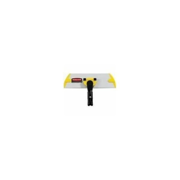Rubbermaid Commercial 10" Pad Holder, Gray, Yellow, Aluminum FGQ55000YL00 - main