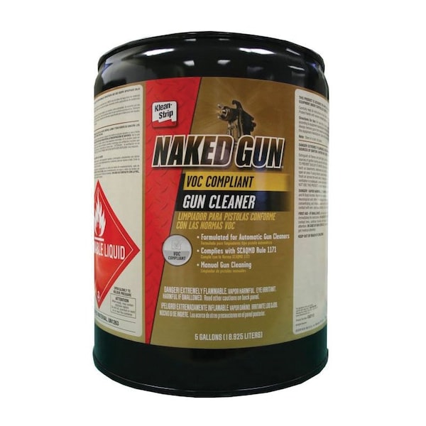 Klean-Strip Automotive Naked Gun Waterbourne Gun Cleaner, 24 g/L VOC, 5 Gallon Pail CGC112 - main