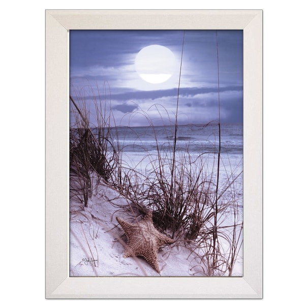 Homeroots The Seashore White Framed Print Wall Art 415374 - main
