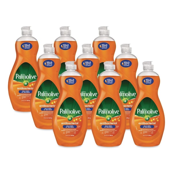 Palmolive Ultra Antibacterial Dishwashing Liquid, 20 Oz Bottle, PK9 US04232A - main