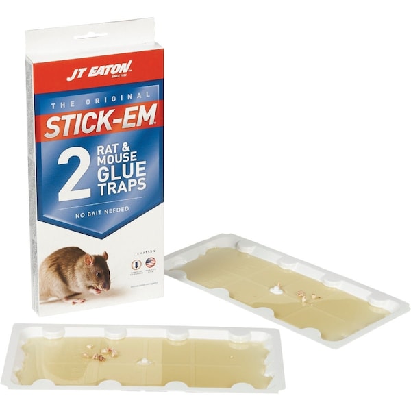 Jt Eaton Stick-Em Glue Mouse & Rat Trap, 2PK 155N - main