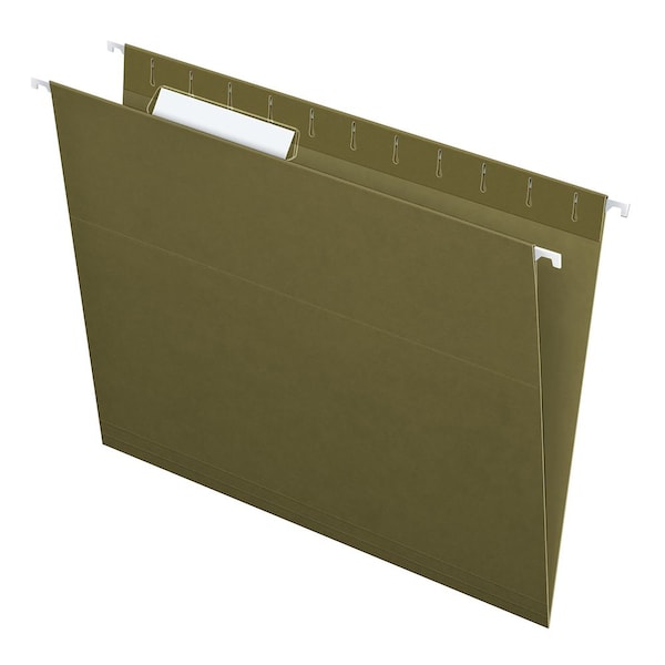 Pendaflex Hanging File Folders, 1/3 Cut, Standard Green, 25PK 81601 - main