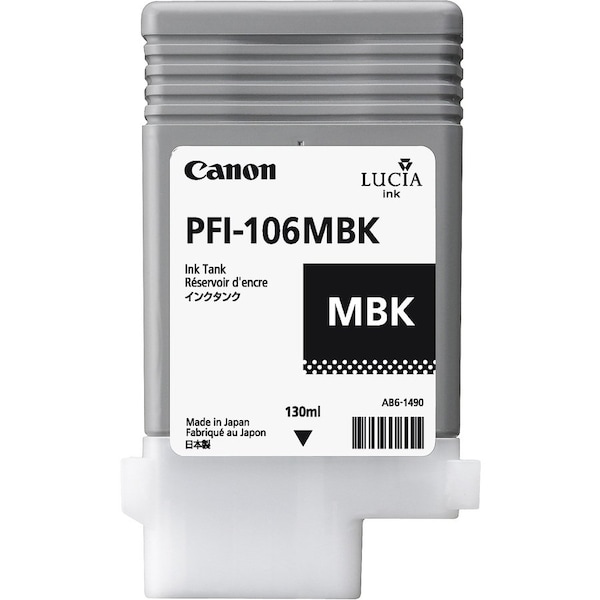 Canon PFI-106MBK Pigment Ink Tank 130ml 6620B001AA - main