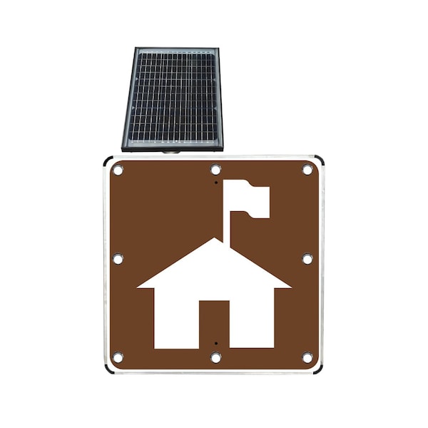 Stop-Lite LED Solar Ranger Station Sign 30 in (ENG) SS-RS-015-3000EW - main