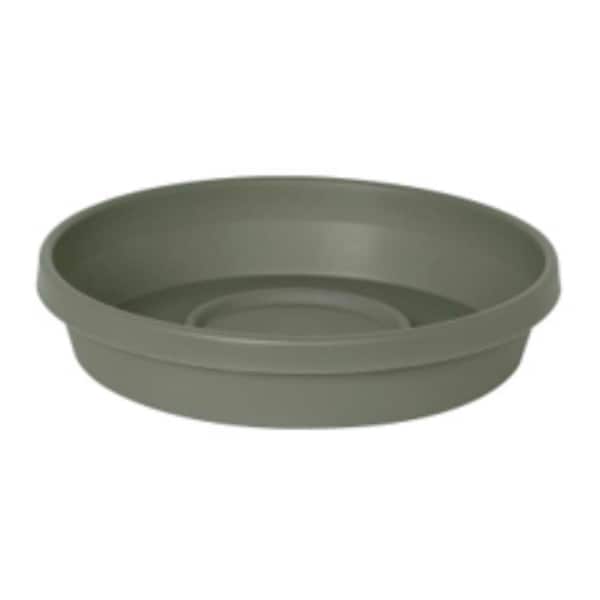 Bloem Terra 1.75 in. H X 9.25 in. W X 8 in. D Plastic Traditional Plant Saucer Green STT1041 - main
