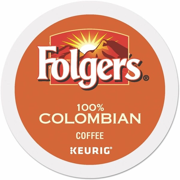 Folgers K-Cup 100% Colombian Coffee, Compatible with Keurig K-Cup Brewer, Medium/Dark, 24 K-Cup, K-Cup, 4PK 5000363990 - main