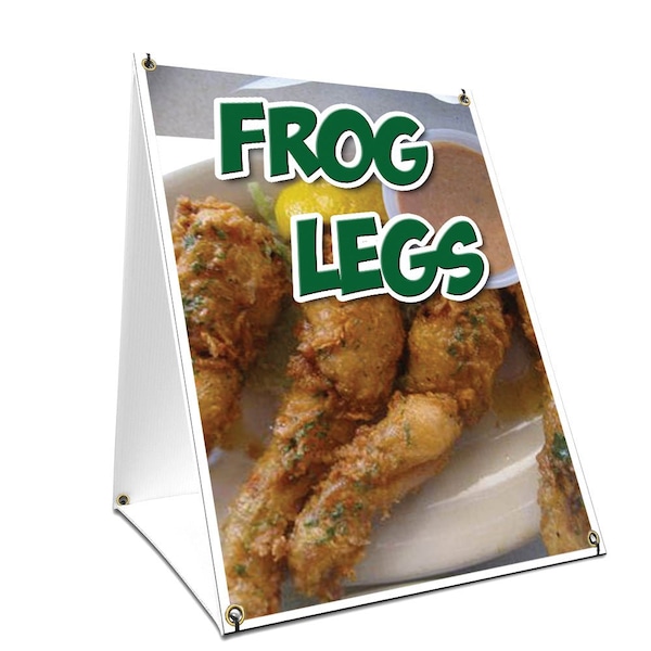 Signmission Frog Legs, 36 Inch x 24 Inch A-frame Yard Sign, Plastic Sign SBC-2436-Frog Legs - main