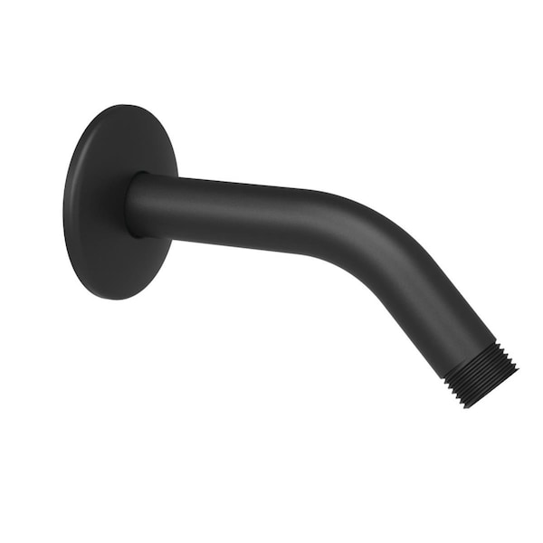 Kd Oficina Traditional Showerscape 6 in. Shower Arm with Flange - Matte Black KD2599612 - main