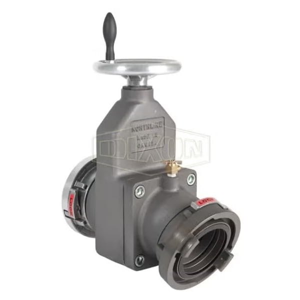 Dixon High Strength Large Dia Gate Valve with Air Bleeder, 4 in, Storz, 356-T6 Aluminum Alloy Body SGV30-440 - main