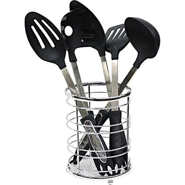 Home Basics Chrome Plated Steel Cutlery Holder CH00458 - main