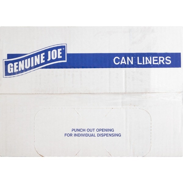 Genuine Joe 56 gal 0.55 mil (14 Micron), Translucent, 200 PK GJO70015 - main