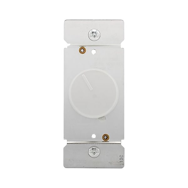 Eaton Cooper Wiring -K Fan Speed Controller, 1 -Pole, 1.5 A, 120 V, White RFS15-W - main
