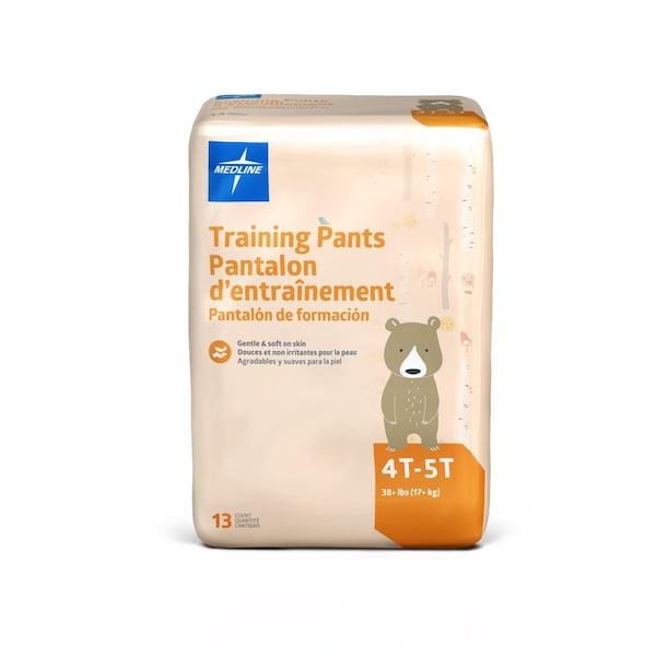 Medline Child Disposable Training Pants, Size XL (4T-5T), 38+ lb., 13PK MSC29813Z - main