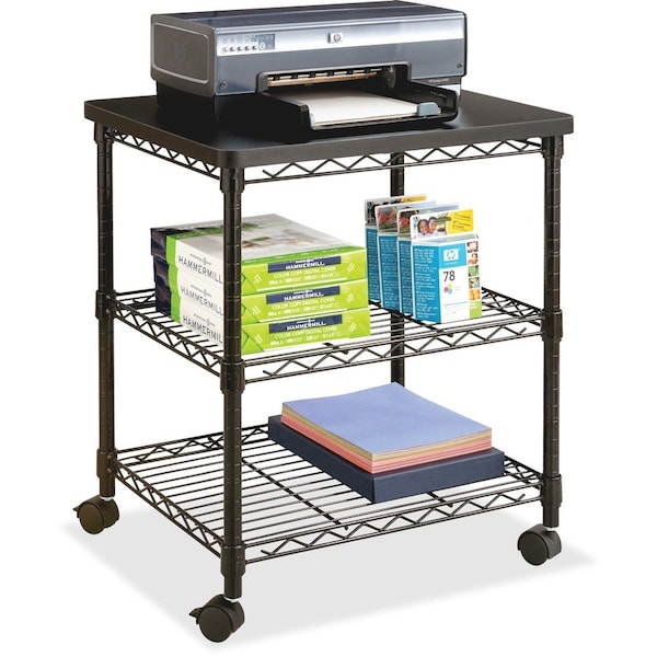 Safco Machine Stand, Black, 24in.W, 20in.D, 27in.H 5207BL - main