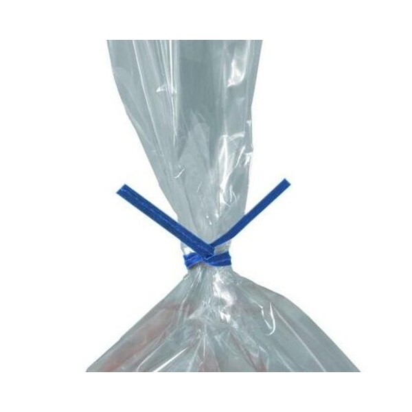 Partners Brand Paper Twist Ties, 8" x 5/32", Blue, PK2000 PBT8B - main