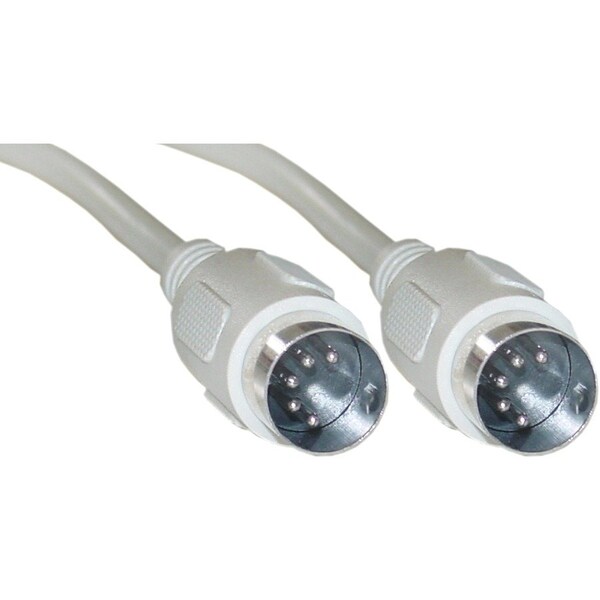 Cable Wholesale AT Keyboard Cable, Din5 Male, 5 Conductor, Straight, 6 foot 10I5-02106 - main