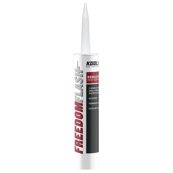 Kool Seal FREEDOM FLASH Series Roof Repair Sealant, Gray, Liquid, 10 oz, Cartridge KS0066920-01 - main