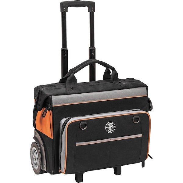 Klein Tools Tool Bag, Tradesman Pro Rolling Tool Bag, 24 Pockets, 19-Inch 55452RTB - main