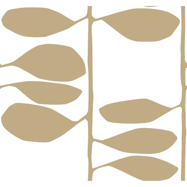 York Wallcoverings Sculpted Vines Gold Wallpaper ZM2803 - main