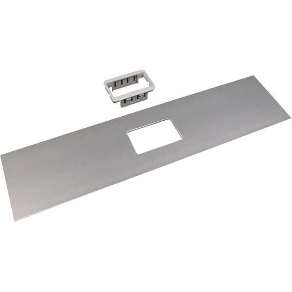 Wiremold Mini Adapter Cover Plate, Gray, Aluminum ALA-2A - main