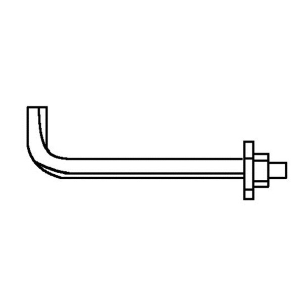 Keen Anchor Bolt, 0.5 x 6 in. Plain, 50PK KE2181388 - main