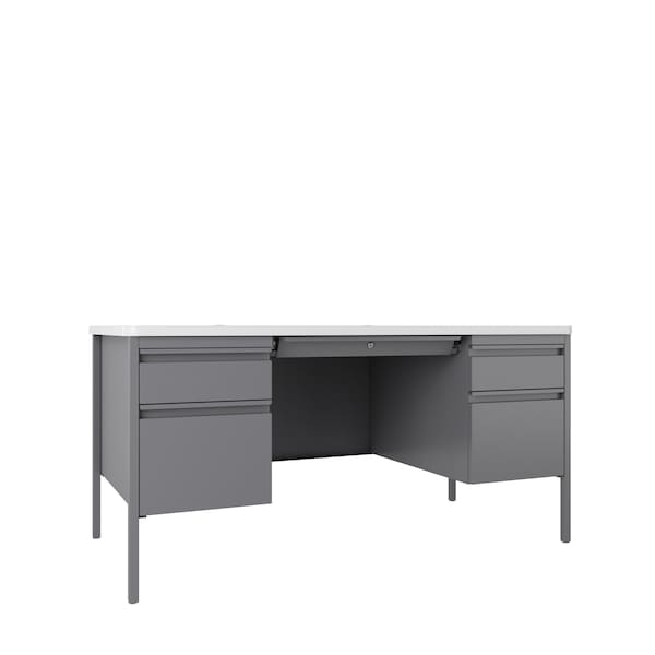 Hirsh Industries Rectangular Office Desk, 30 in D X 29 1/2 in H, 60 in W X 22655 - main