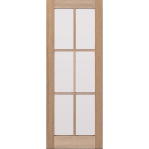 Doornmore G106, 37.75" x 98" ( 36" Door) Left Hand, Mahogany SDL 6 Lite Exterior Door G106-SW-3696_1_LI - main