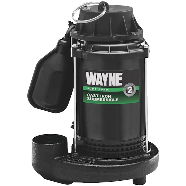 Wayne 1/2 HP 115V Cast-Iron Submersible Sump Pump CDT50 - main