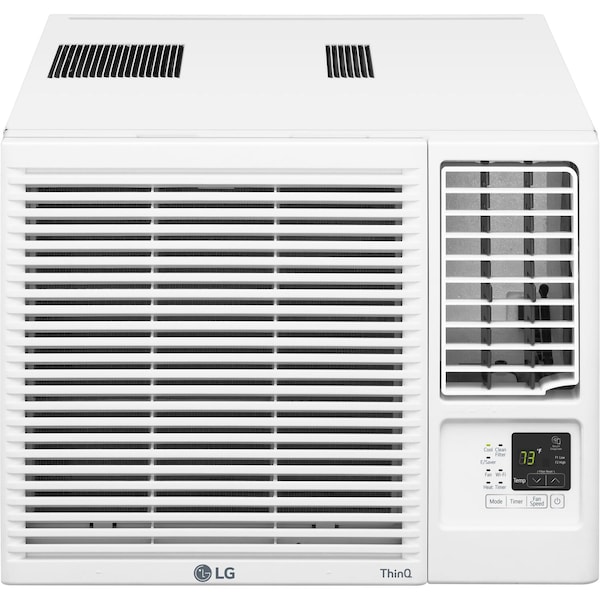 Lg 12,200 BTU 230/208-Volt Window Air Conditioner with Cool, Heat and Wi-Fi Control in White LW1223HRSM - main