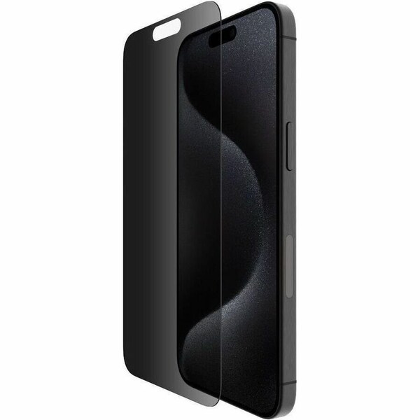 Belkin Privacy Screen Protector Transparent - For LCD Smartphone - Glass - for iPhone 15 Pro Max OVA150ZZ - main
