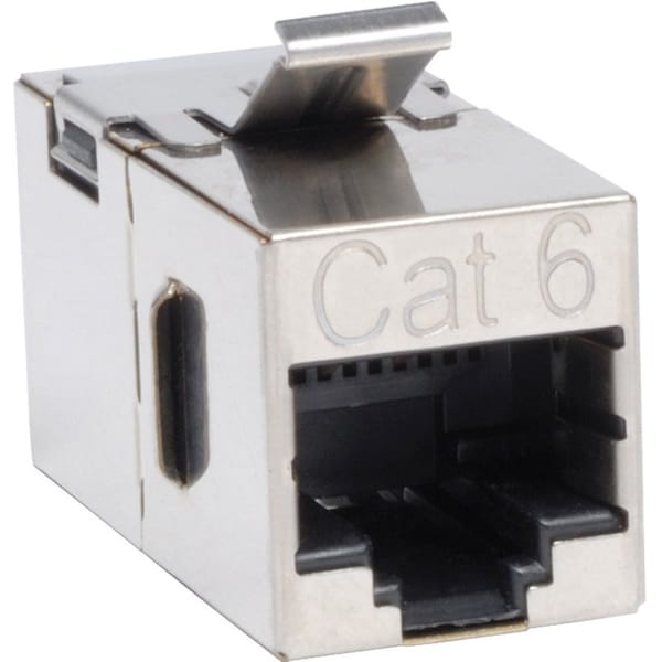 Tripp Lite CAT6 STRAIGHT MODULAR IN-LINE SNAP-IN COUPLER RJ45 F/F TAA GSA N235-001-SH - main
