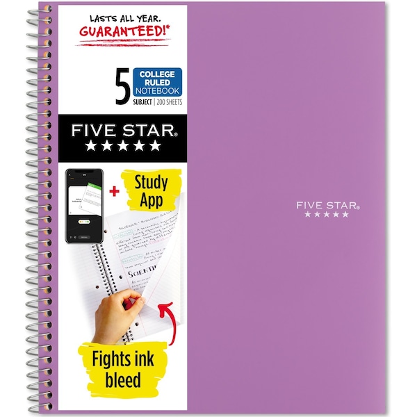 Five Star Five Star Wirebound Notebook Plus Study 820004CF1-ECM - main