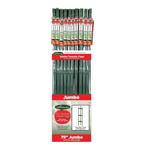 Gardeners Blue Ribbon Jumbo Ultomato TMC60JB Tomato Plant Cage, 75 in H, Metal/Plastic, Green TMC60JB-6 - main
