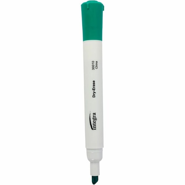 Integra Dry Erase Marker, Capped, Chisel, PK12 ITA33310 - main
