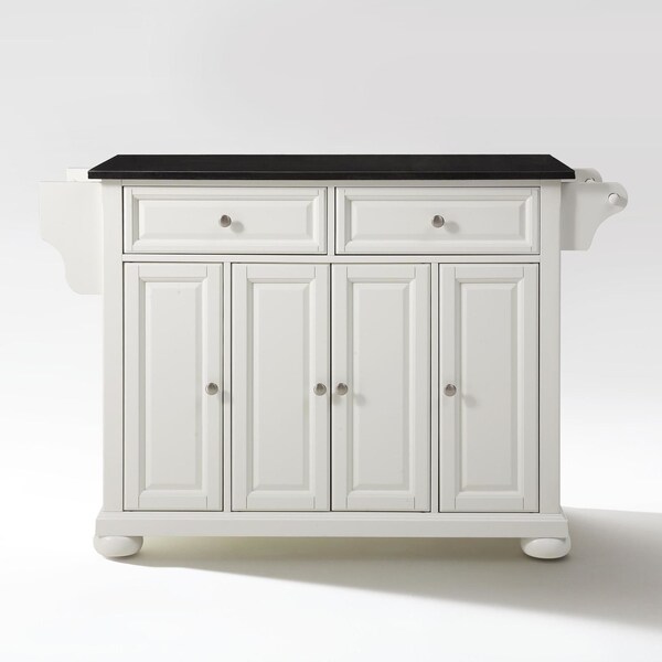 Crosley Alexandria Granite Top Full Size Kitchen Island/Cart KF30004AWH - main