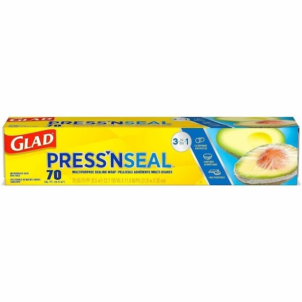Glad Press'n Seal Food Plastic Wrap, No Color CLO70441 - main