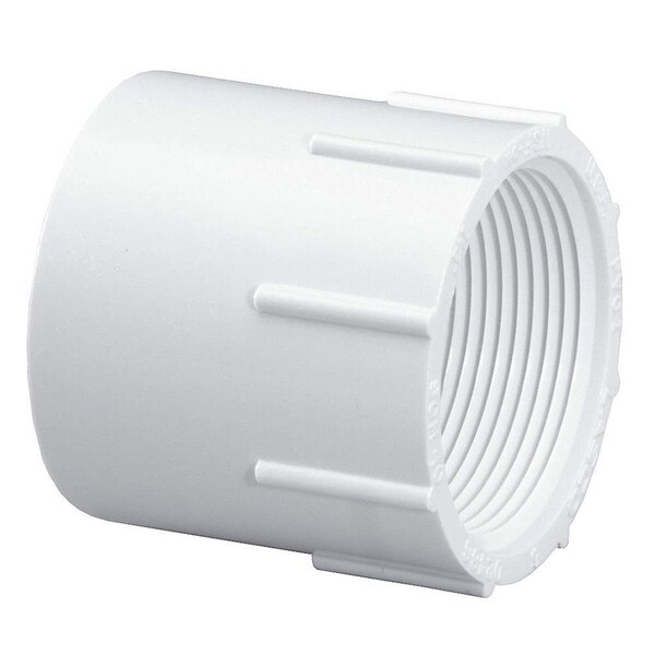 Powerplay 1.5 in. SCH40 Female Adapter Slip x FPT, White, 25PK PO2634895 - main