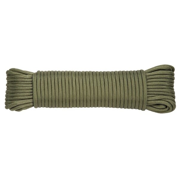 Baron Cord, 5/32 in Dia, 100 ft L, 110 lb Working Load, Polyester, Olive 63018 - main