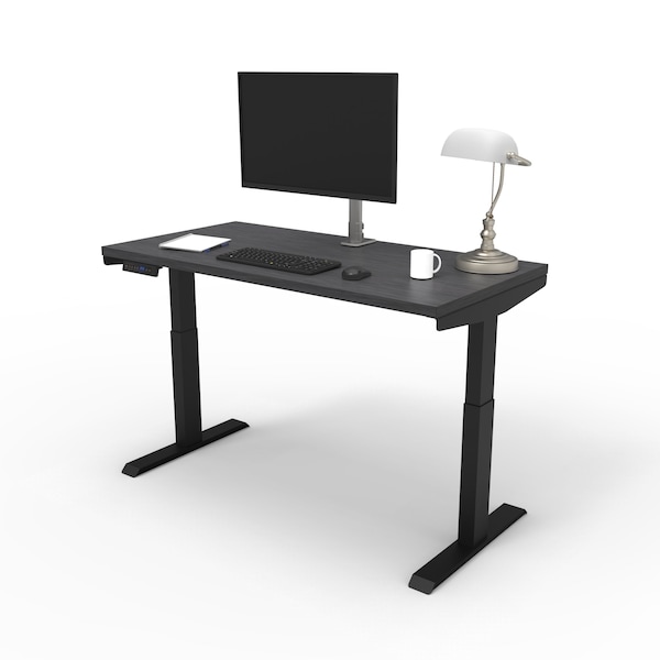 We'Re It Lift It Electric Sit Stand Desk, 46.25 H, 24 W X Laminate wood, metal, Black VL22BLK4824-6307 - main